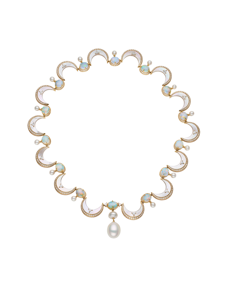 Collier Moon perlé
