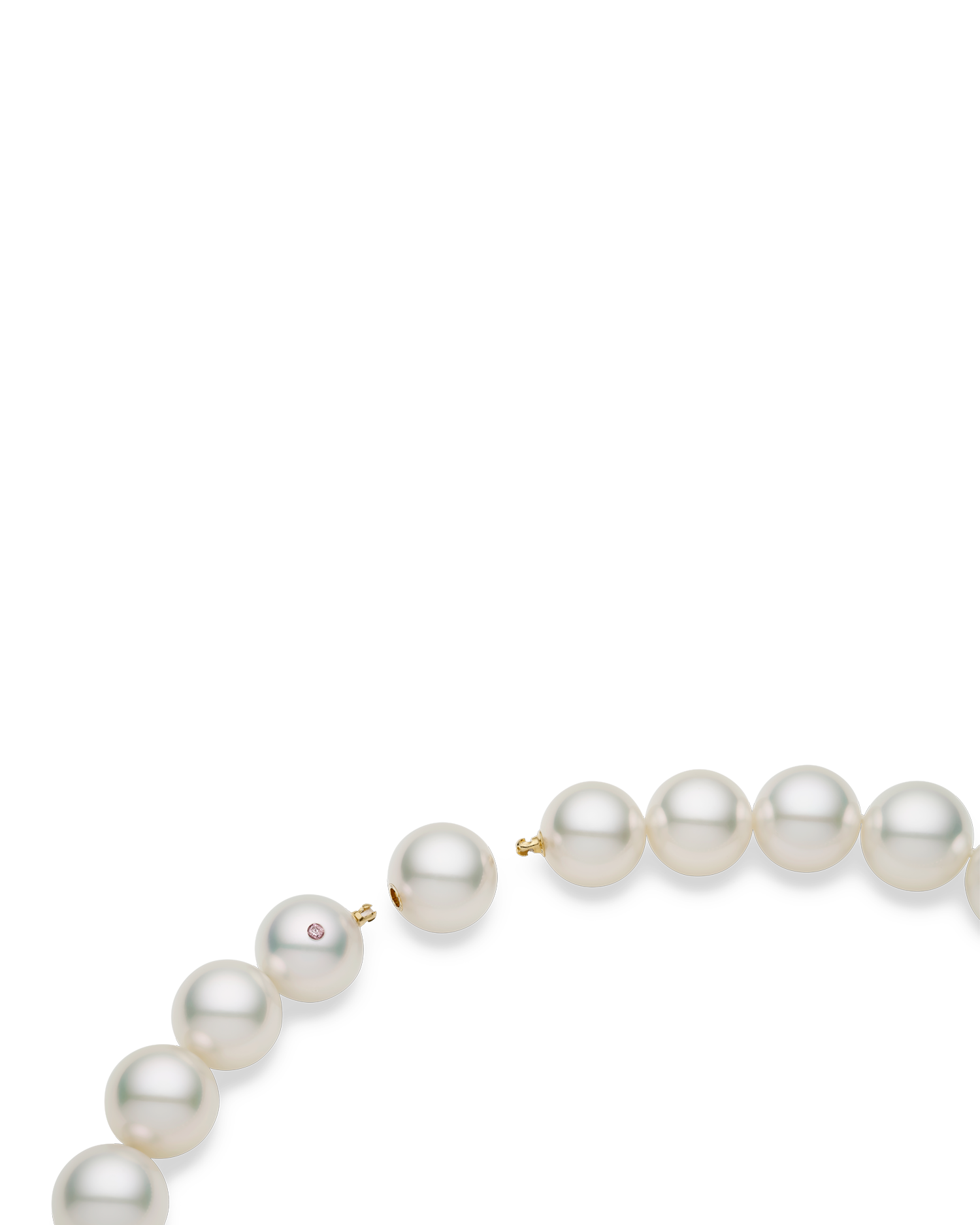 Paspaley Super Strand Pearl Necklace Pink Diamond