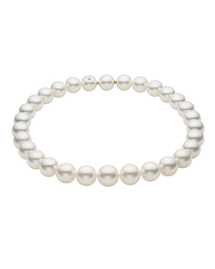 Paspaley Round Pearl Strand Necklace | 13-16mm Round Pearls and Paspal