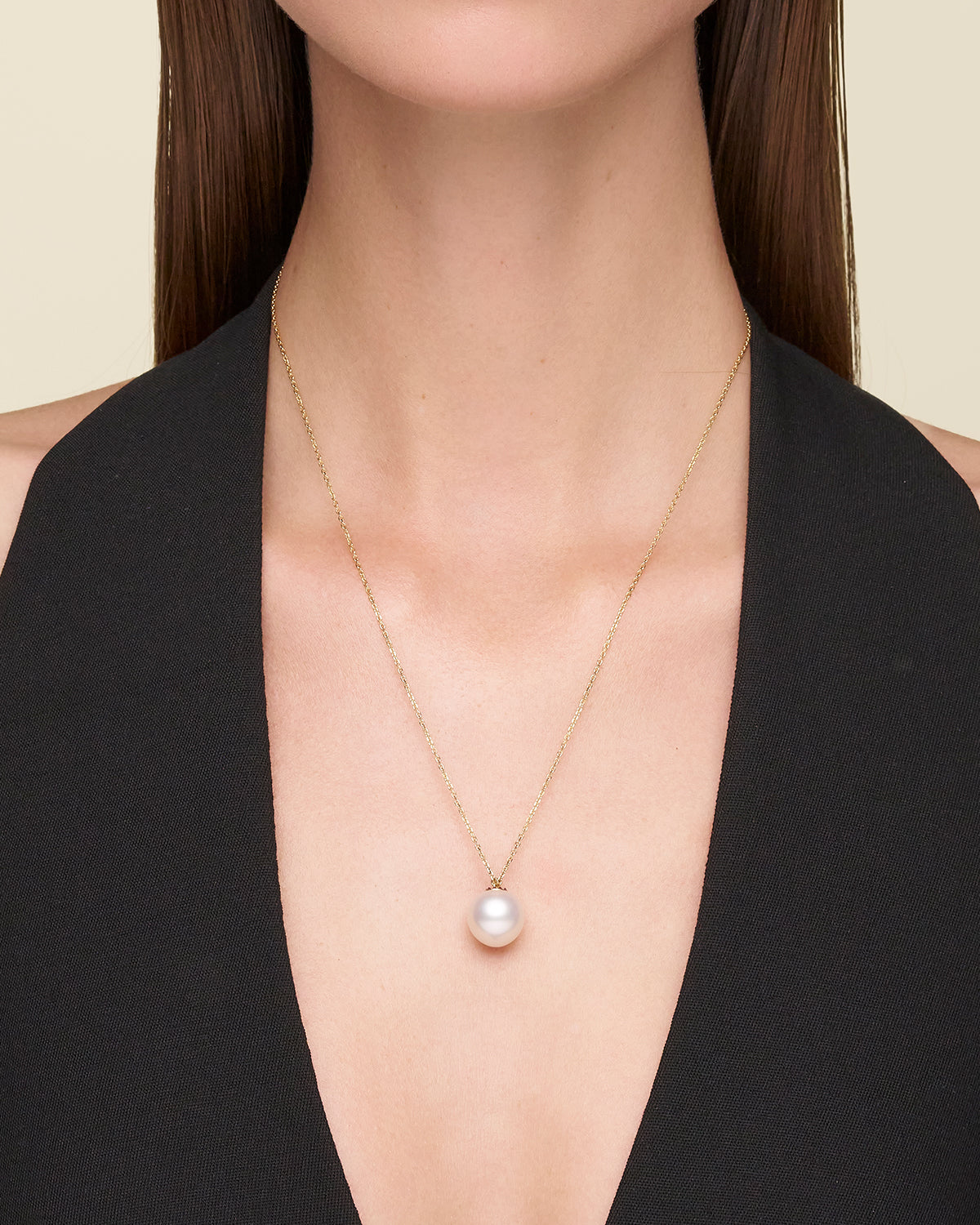 Ruby Touchstone Single Pearl Necklace On Body V14n04ypt13