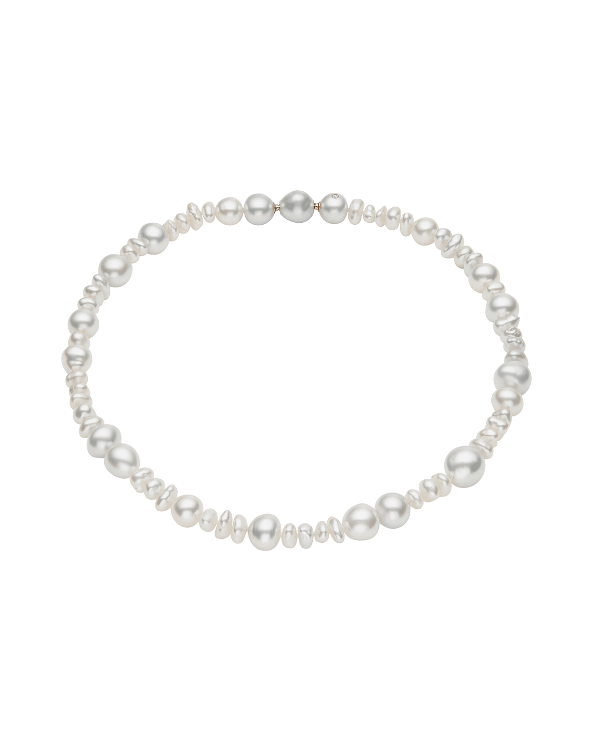 Petite Wild Pearl Strand Necklace | 6-12mm Baroque Pearls and Paspaley