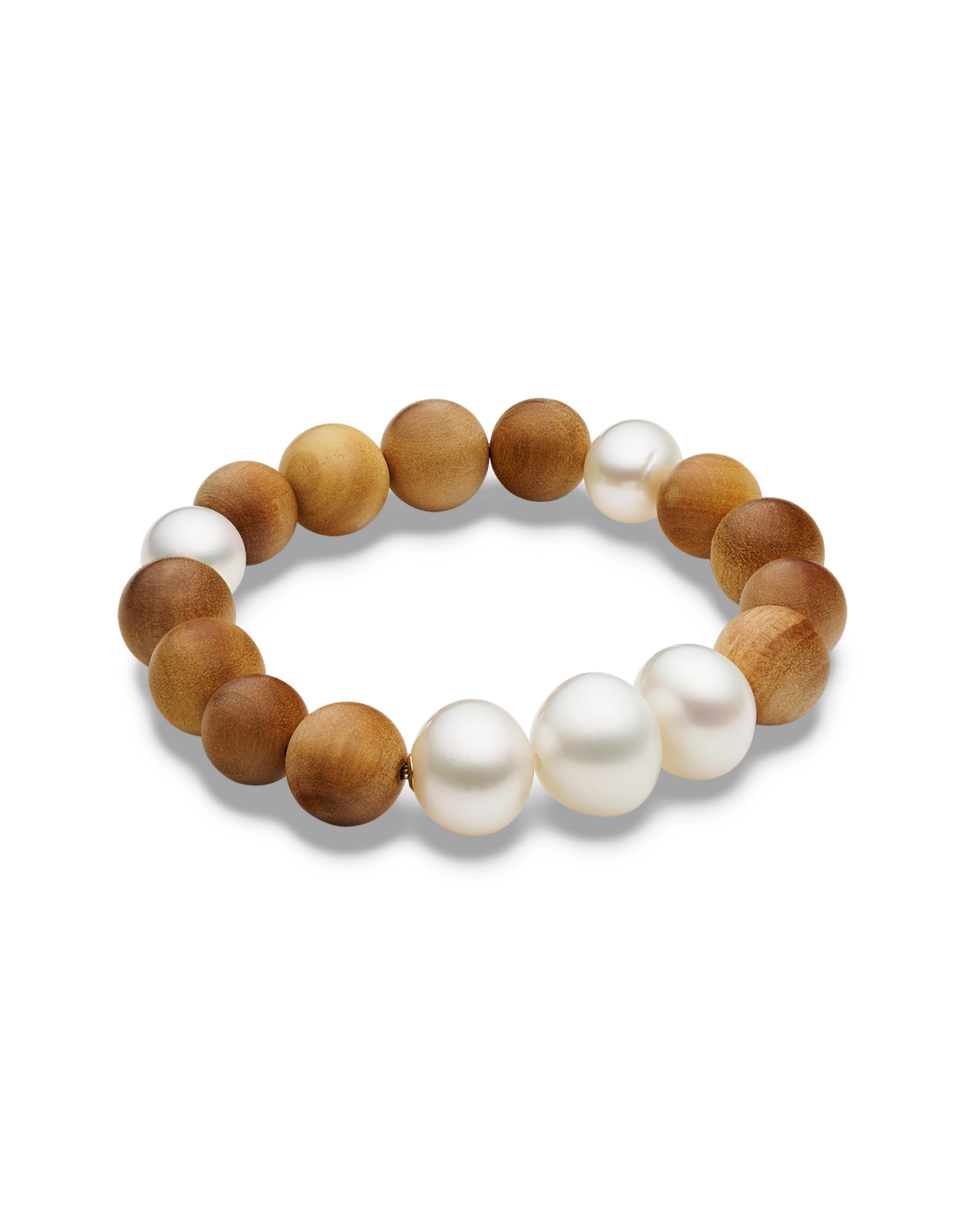 Kimberley Dawn Pearl Bracelet | 11-14mm Pearls and Sandalwood