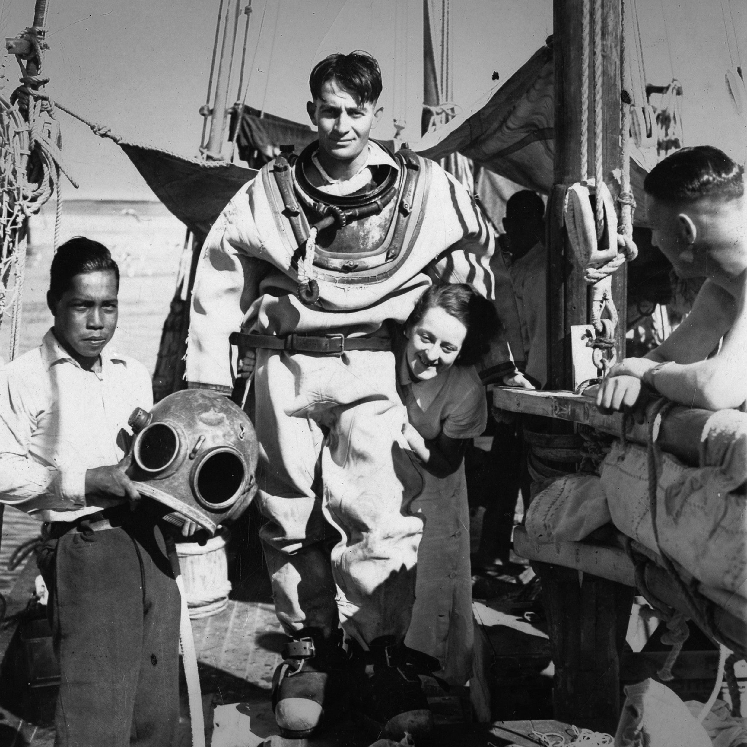 Paspaley 90 Years Heritage Campaign image celebrating 90 years of adventure in Australian pearling