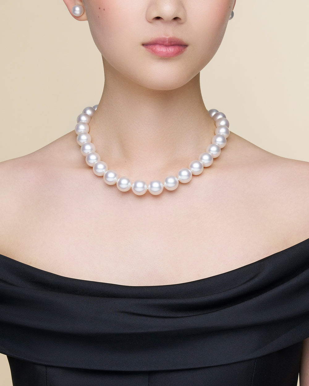 Paspaley Round Pearl Strand Necklace | 13-16mm Round Pearls and Paspal