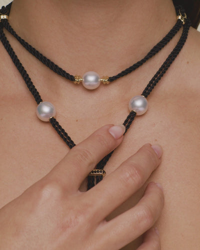 Paspaley Tassel Rope Pearl Necklace On Body D21N10YPO12