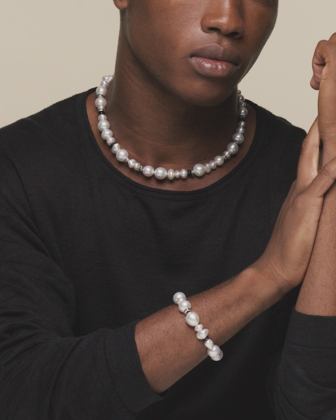 Diver Strand Choker and Bracelet SCM26MIX02 SBM26MIX01