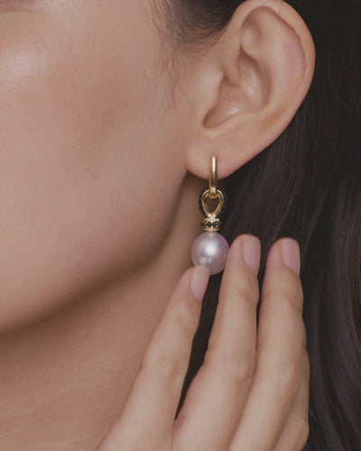 Paspaley Thimble Drop Pearl Earrings On Body DD21A10E02Y Pendant D21P10YPD13