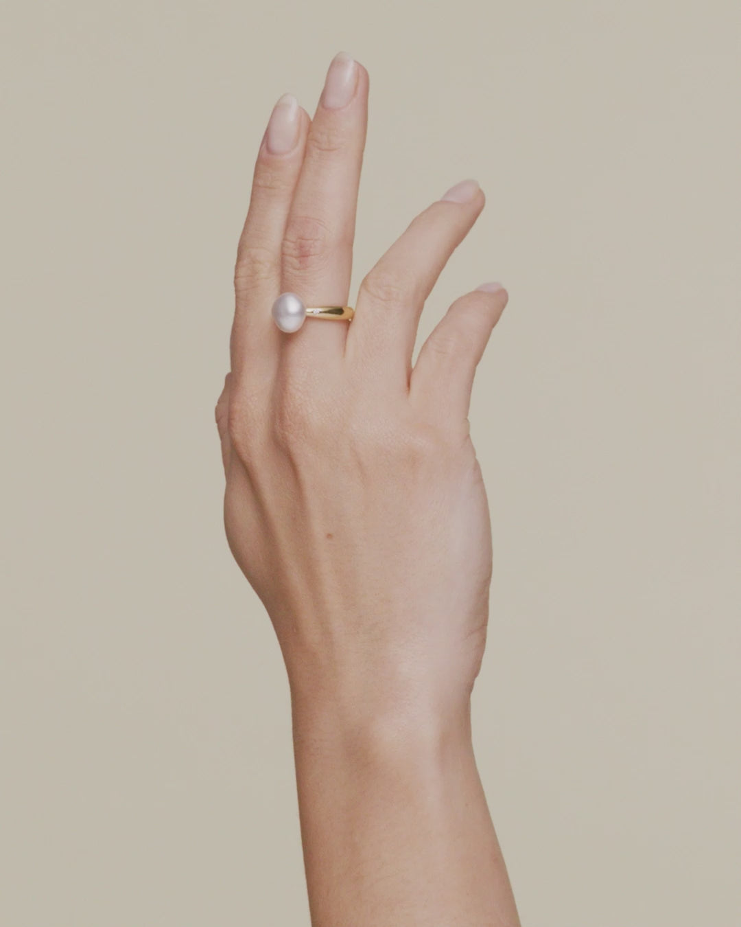 Paspaley Julia 9 10mm Keshi Baroque Pearl and Diamond Ring Yellow Gold On Body DC00R02YKQ10