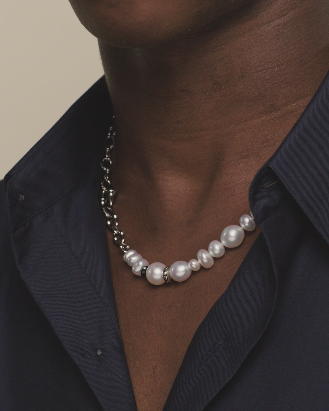 Diver Pearl Necklace M26N01WMX