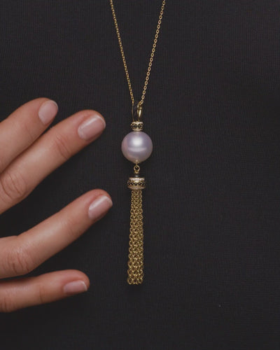 Paspaley Tassel Pearl Pendant On Body D21P11YPS14