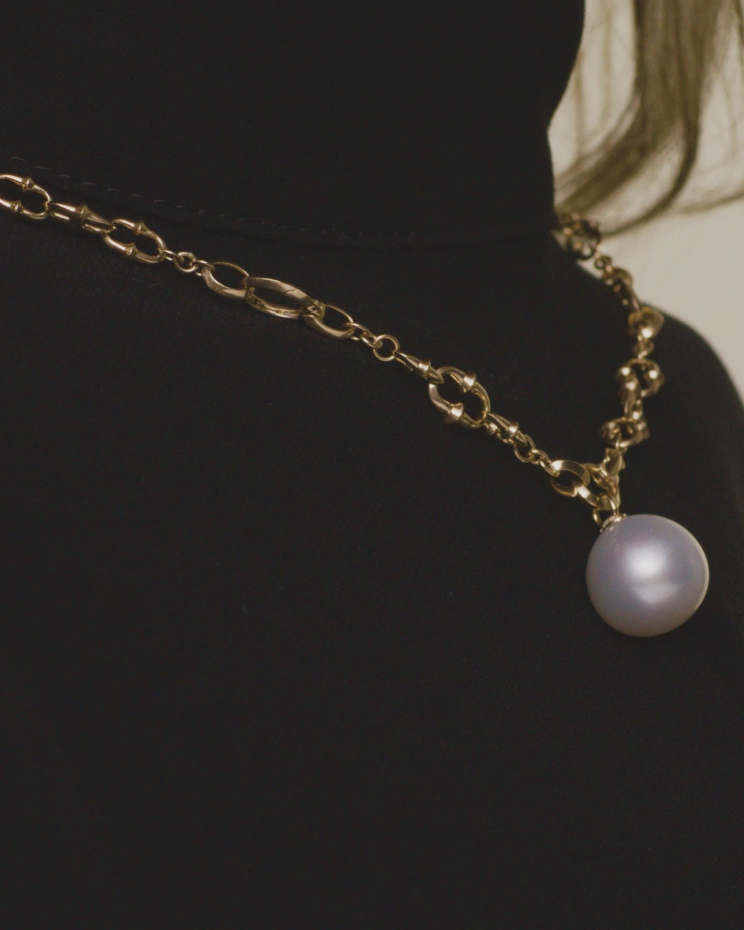 Paspaley Dive Chain Necklace On Body D21N01YPO13